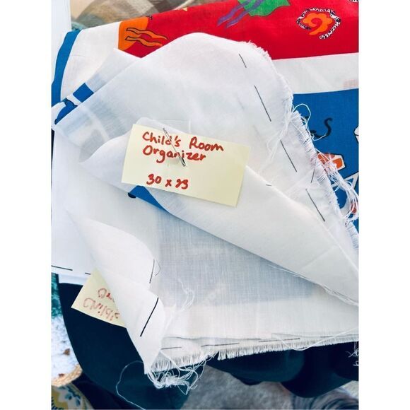 Vintage Children’s Kids Room Organizer by Wamsutta Overall Finished size 30” x 2 - Picture 2 of 2